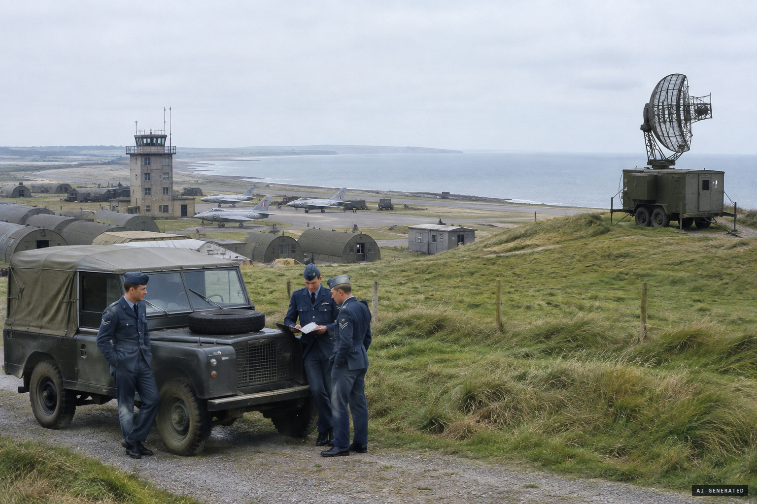 The Ministry of Supply's mobile radars at the Luce Bay range, RAF West Freugh