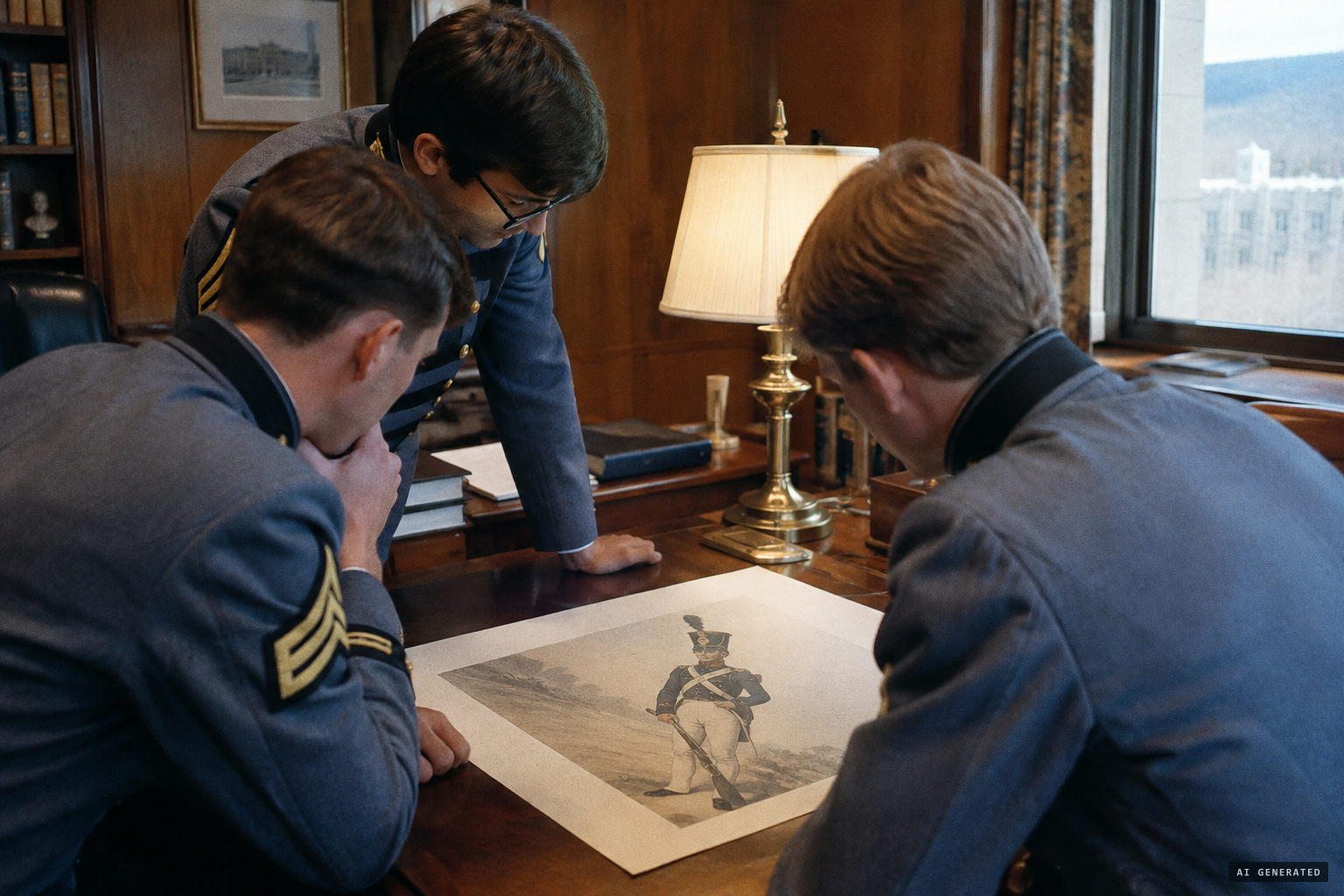 Witnesses identify the figure from an old print