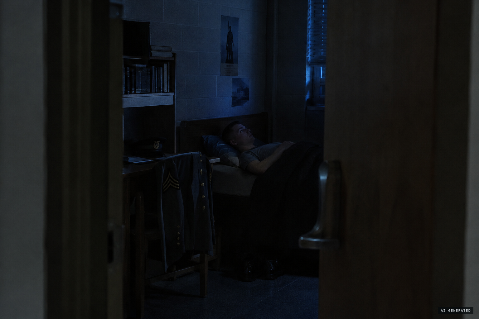 A cadet wakes with pressure on his chest, 1998