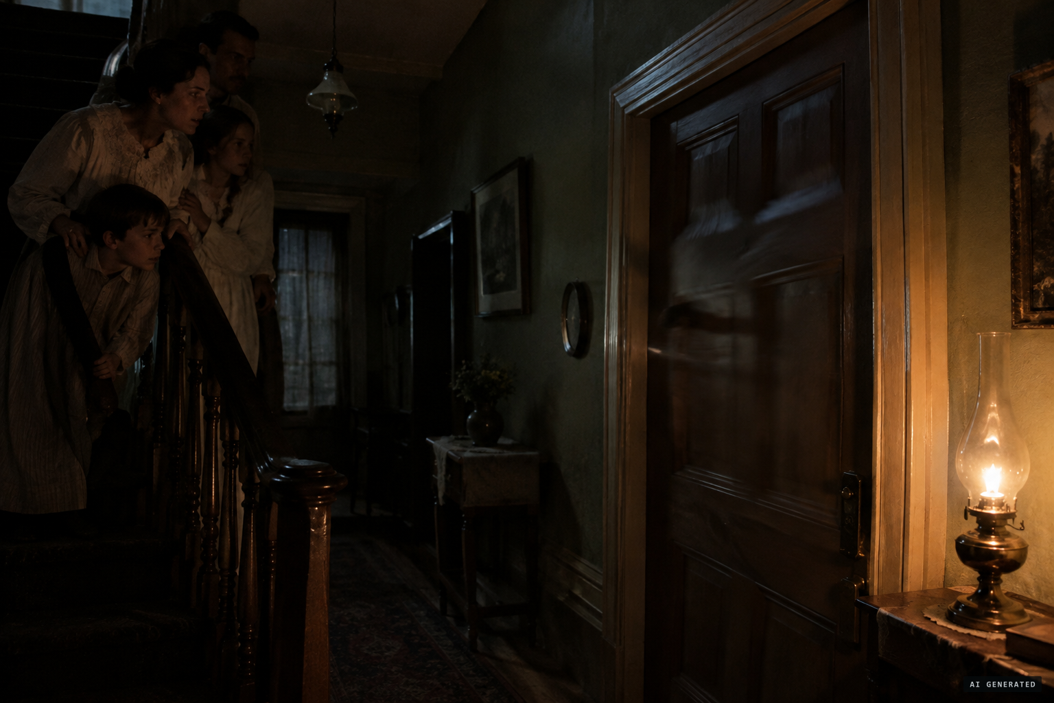 Loud blows begin to be heard upon the doors