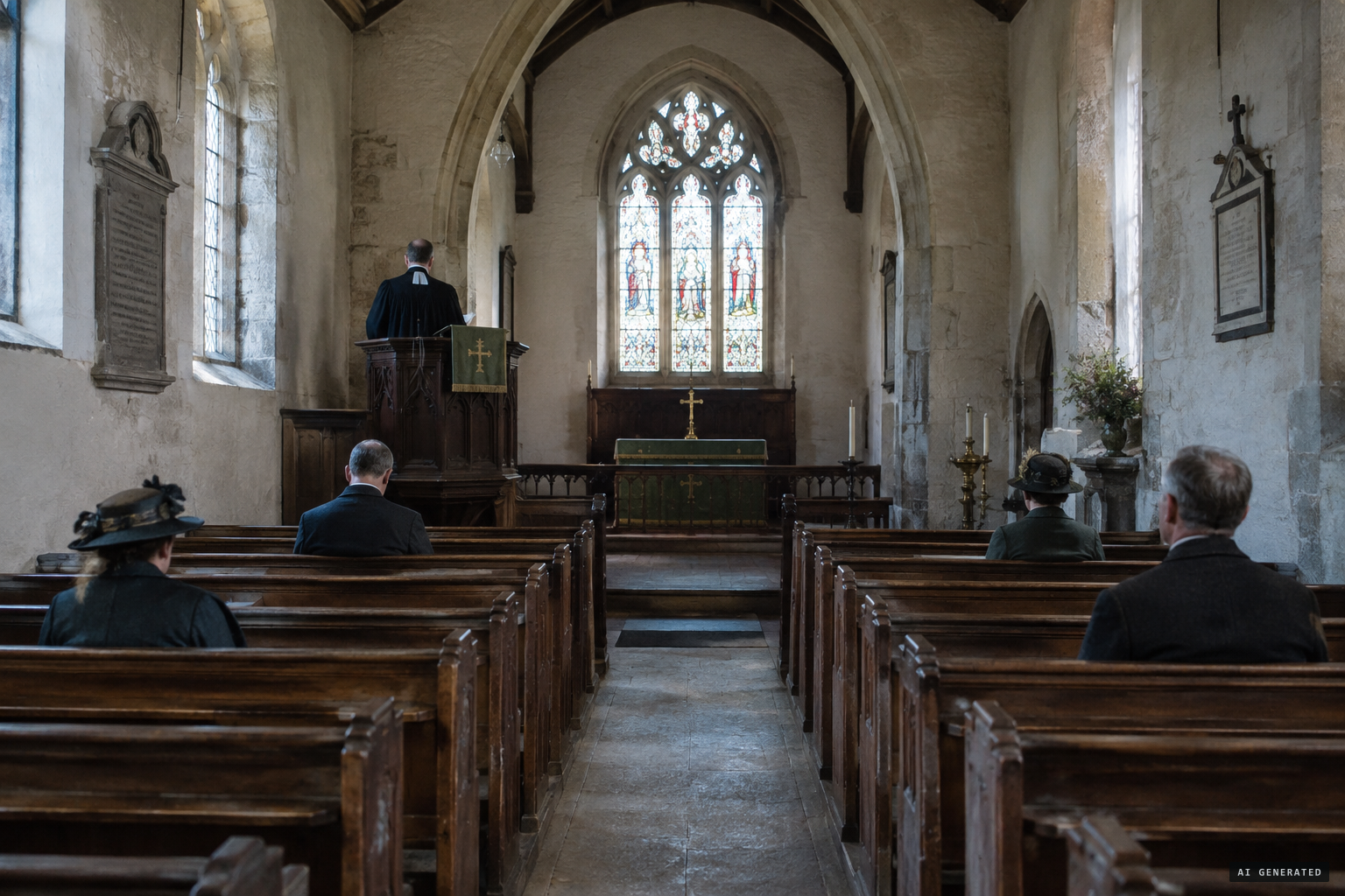 Spiritualism drives away most of the parishioners