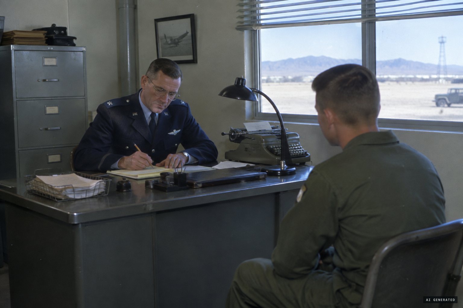 A single Air Force officer investigates for Project Blue Book.