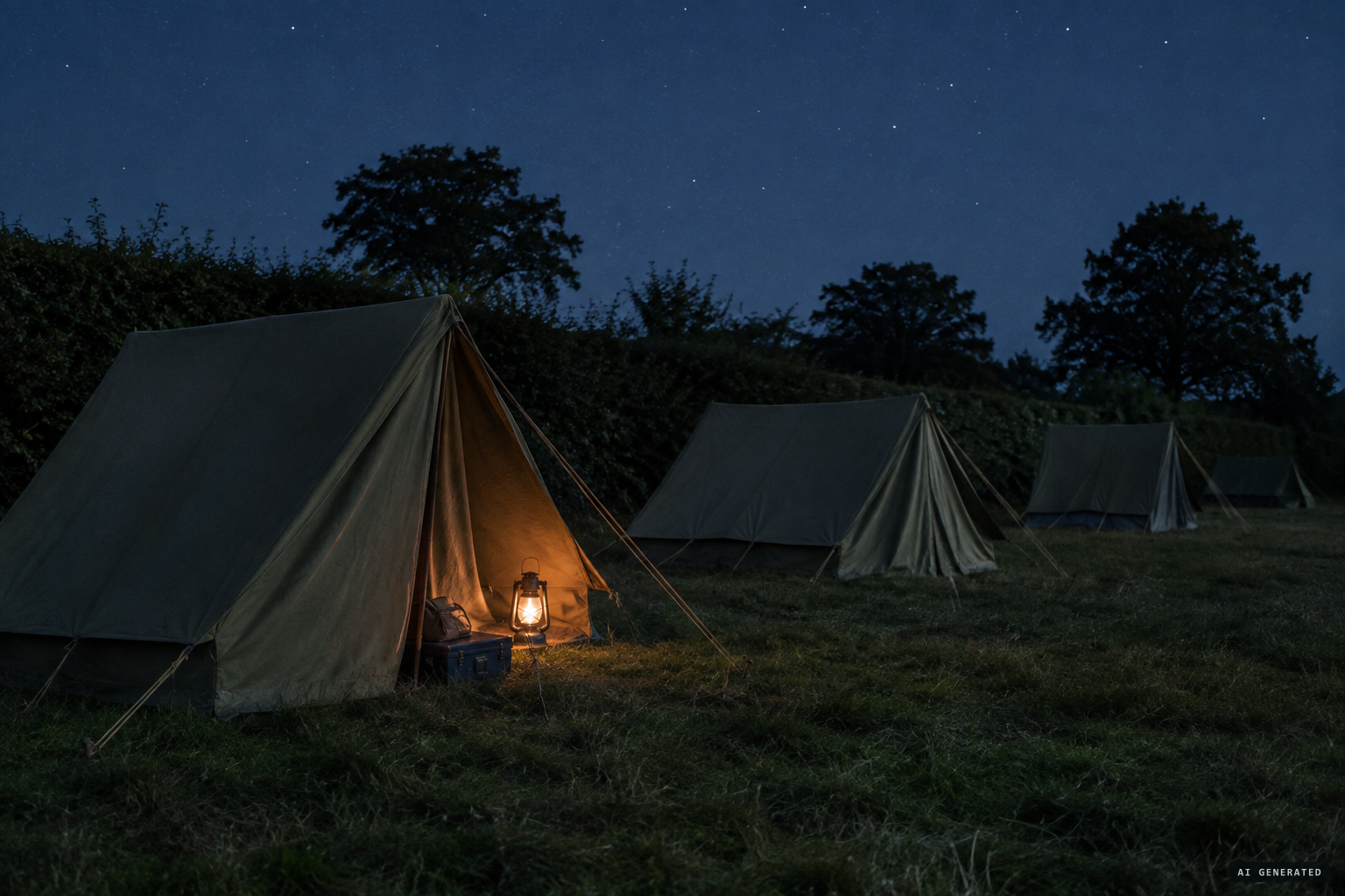 The guide camp at Himbleton, near Droitwich