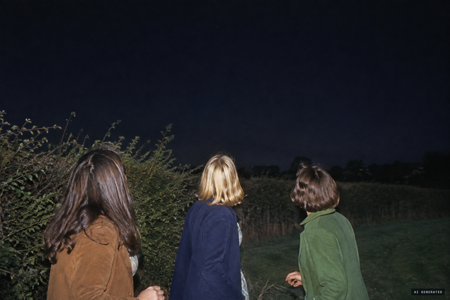 A roar in the night; the women think a plane is about to crash