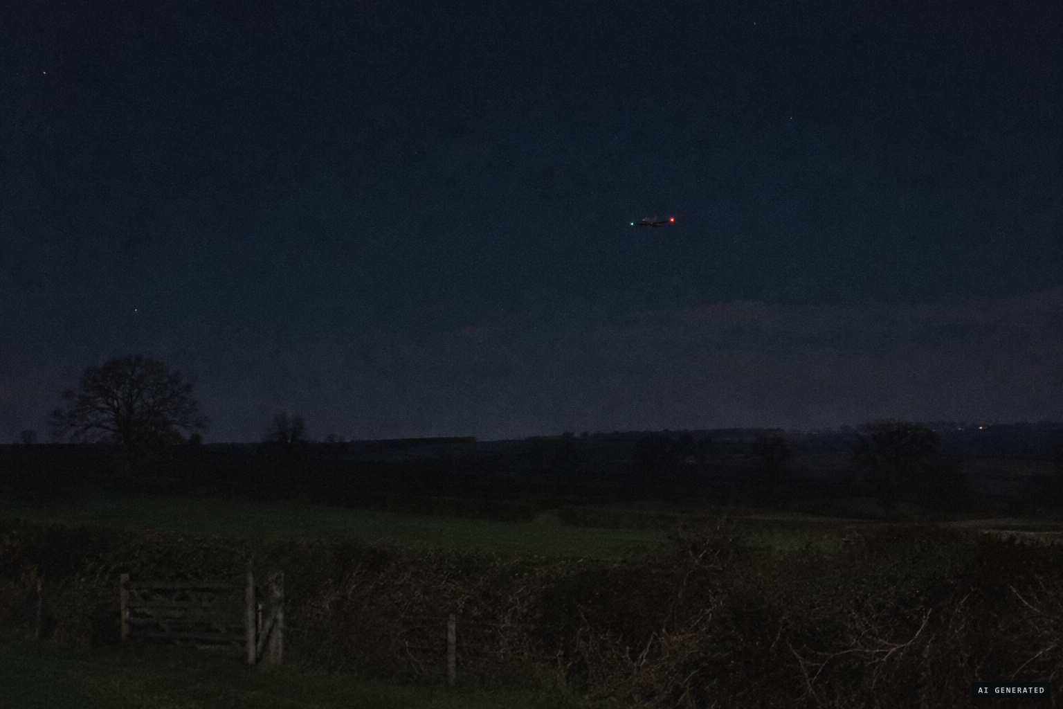 The sceptical note: red and green lights, which all aircraft have