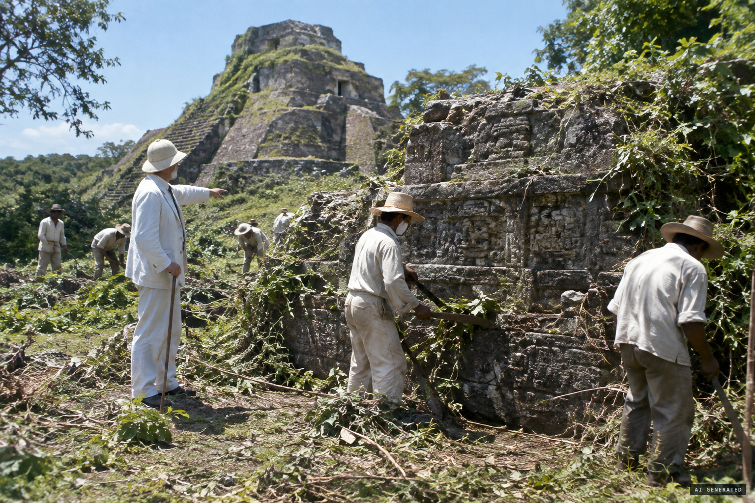 Thomas Gann's first modern exploration of the ruin