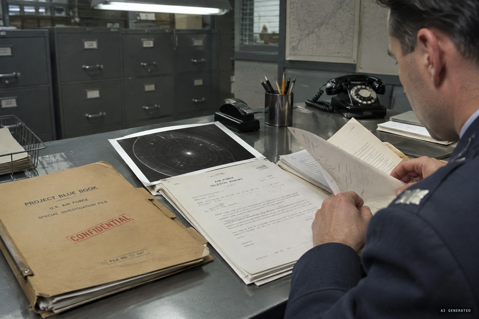 Project Blue Book files the dawn episode as unidentified