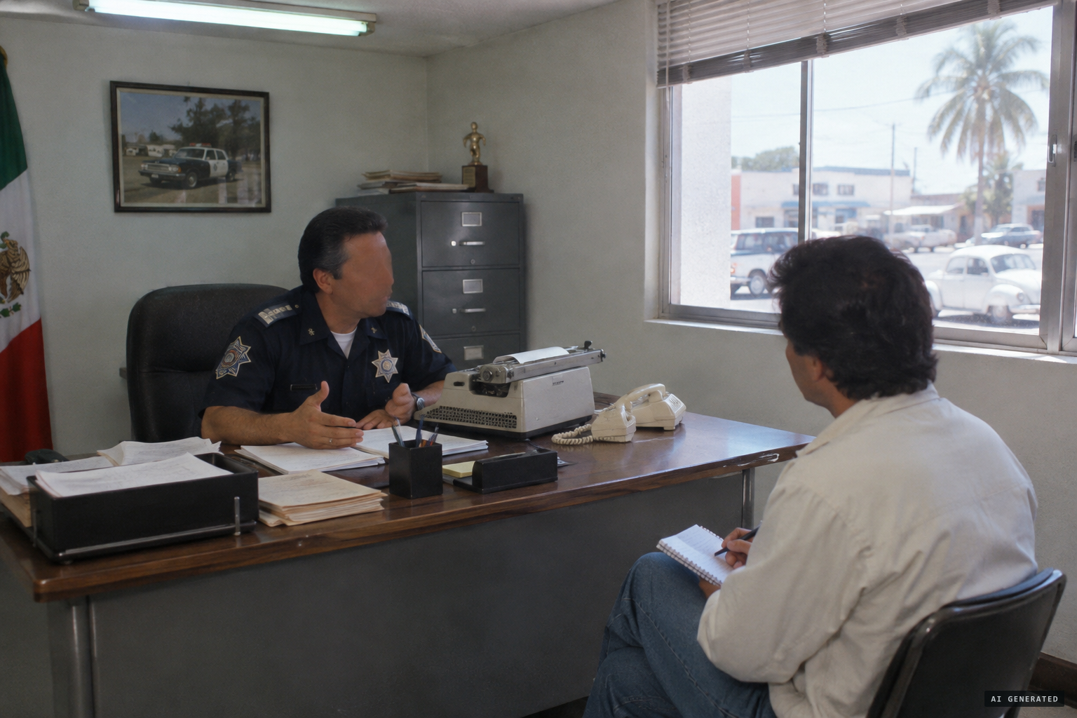 Police director Desiderio Aguilar dismisses the story as 'goatsucker psychosis'
