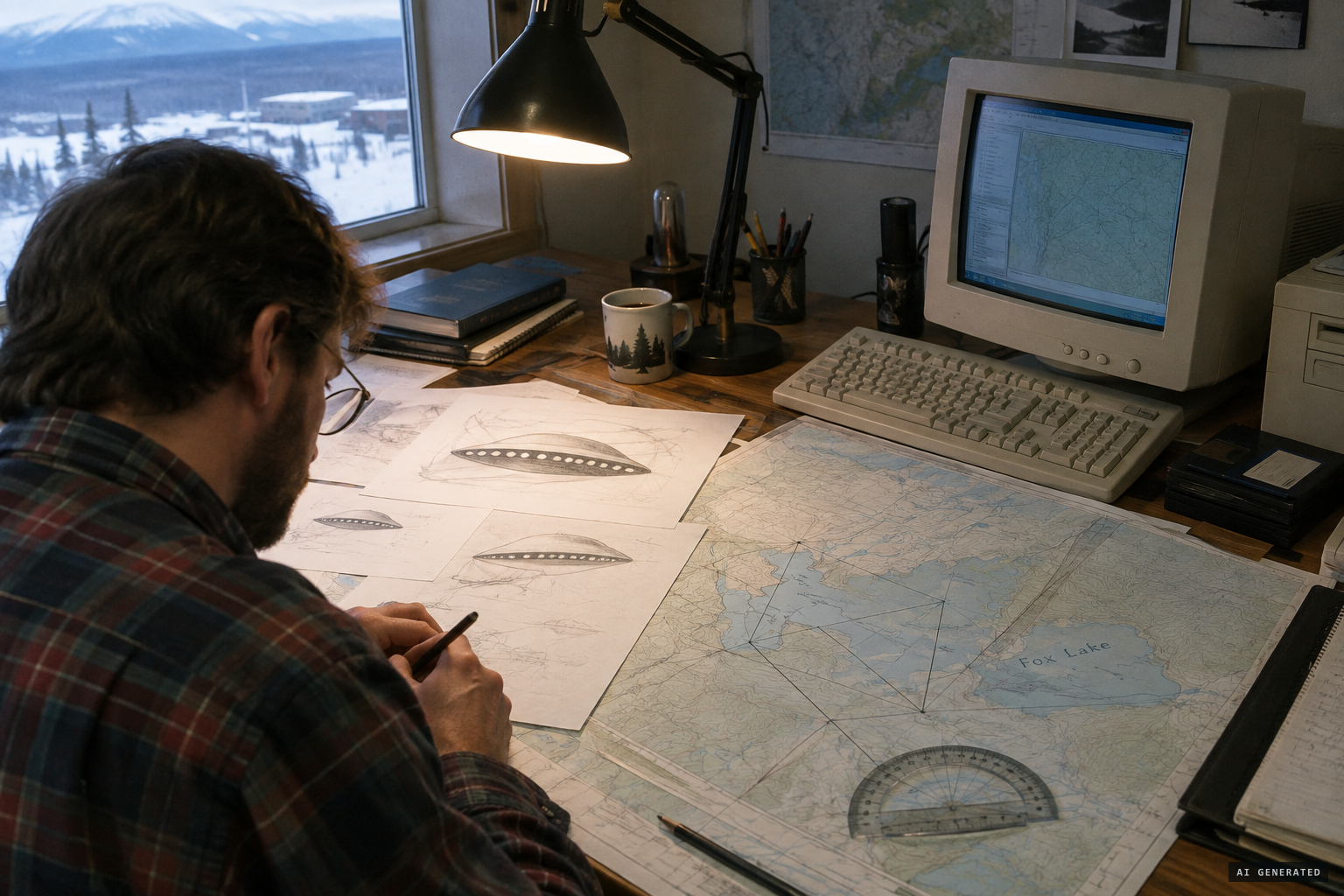 Witness drawings and triangulation put the object at about 1.7 km across