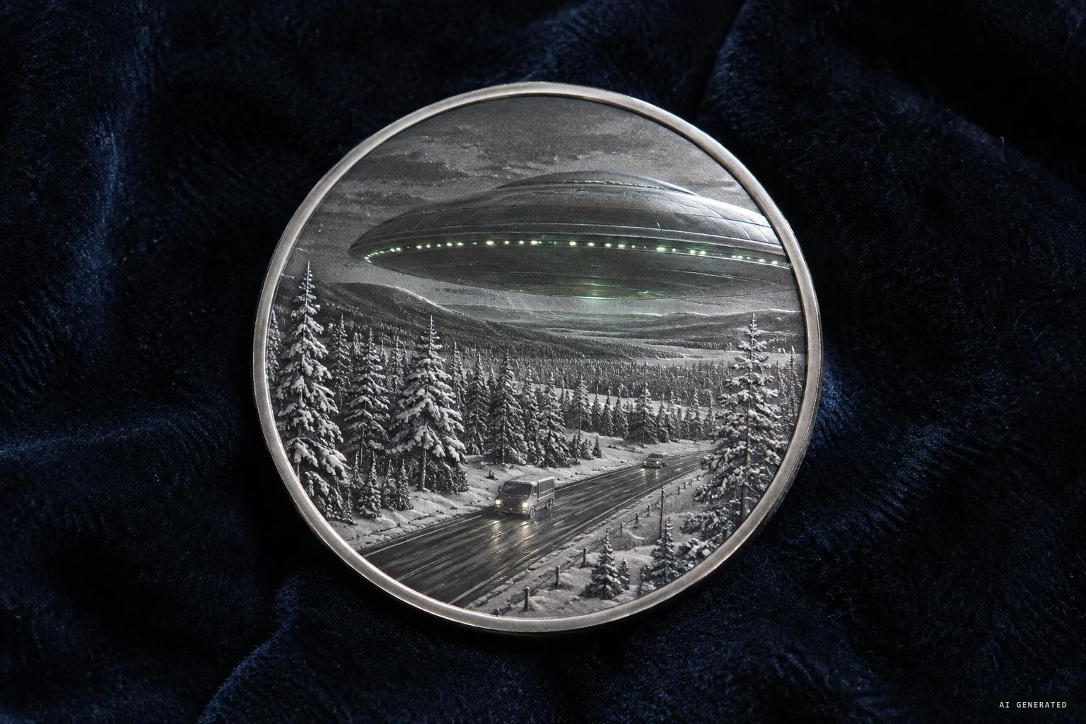 The Royal Canadian Mint's glow-in-the-dark coin, The Yukon Encounter