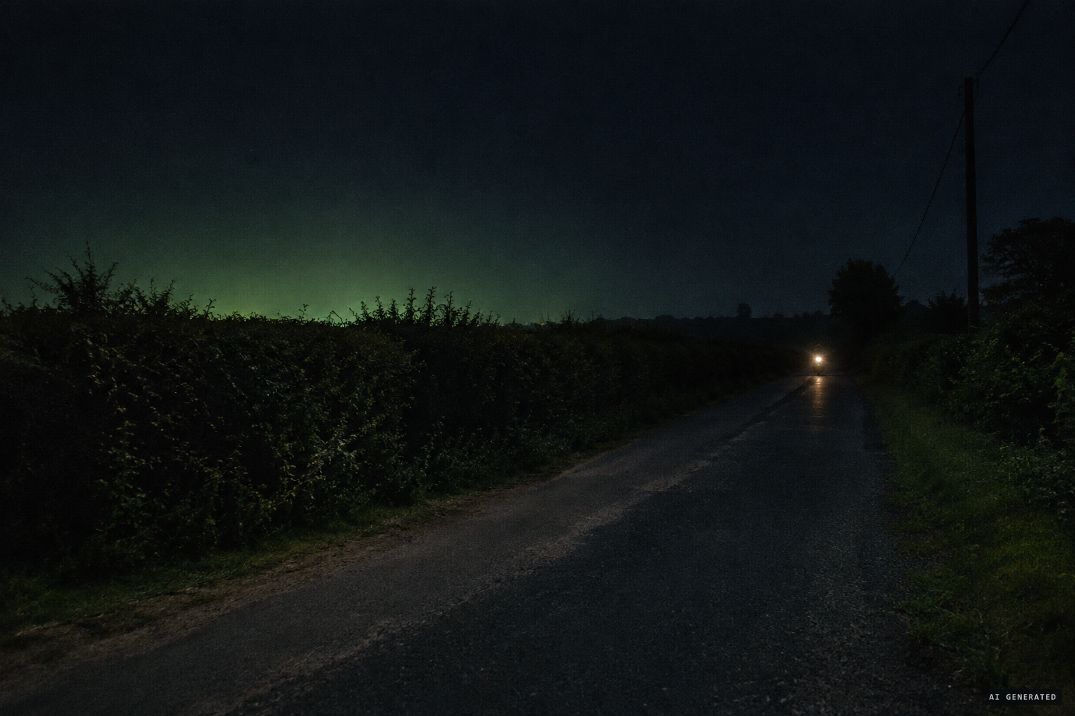 A private fright on a dark road that became a national story