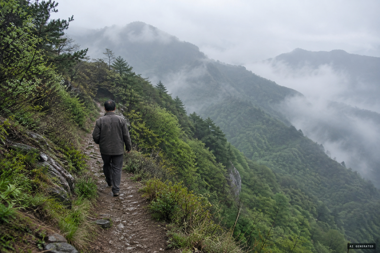 Zhou searches the mountains for the tiger